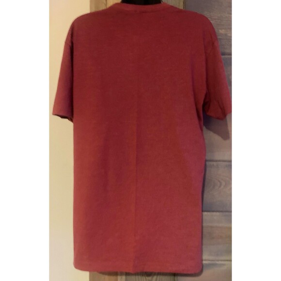 Lazy J Ranch Wear Sunrise Cactus Bull Unisex T-Shirt Next Level Cardinal Red - Picture 2 of 3